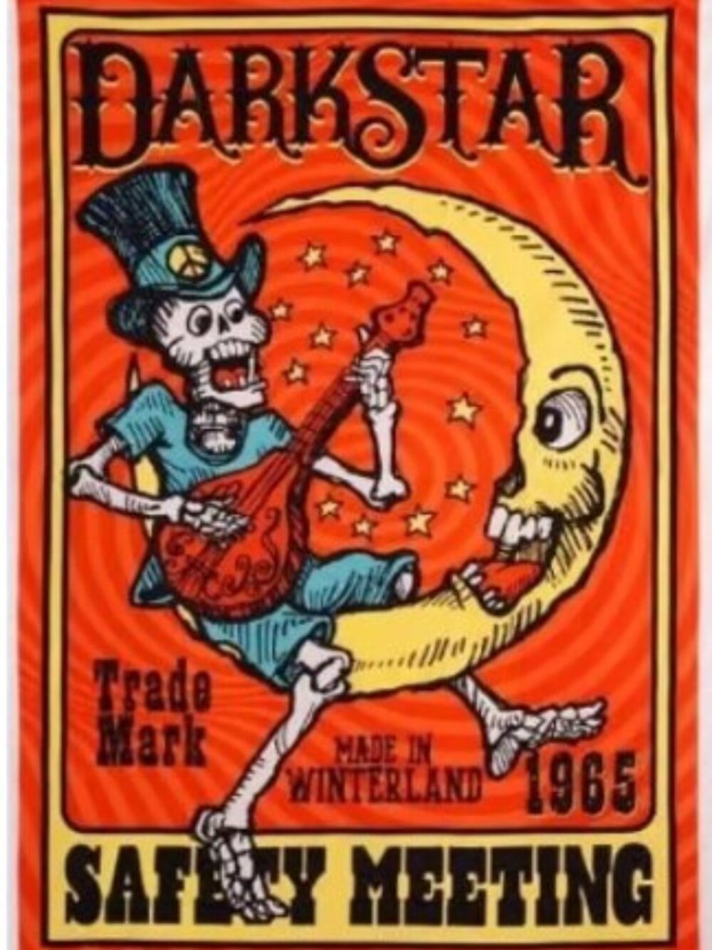 Dark Star Safety Meeting Tapestry by Tony Reonegro ~ 30" x 45" ~ Brand New!